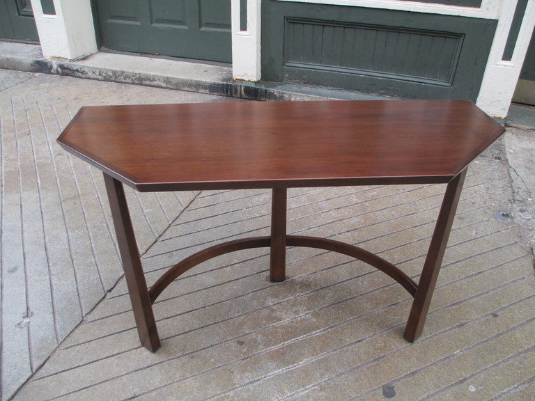 Harvey Probber Walnut Console Table